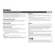 Yamaha DTS-X Receiver manual cover