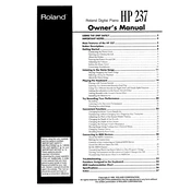 Roland HP237 manual cover