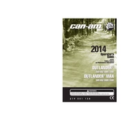 Can-Am Outlander Max 500 2014 Vehicle manual cover