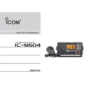 Icom IC-M604 Transceiver manual cover