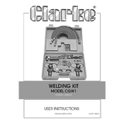 Clarke 6000670 CGW1 Welding Kit manual cover