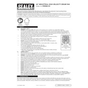 Sealey HVD24.V3 Fan manual cover