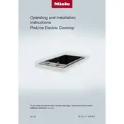 Miele CS 1112 E Cooktop manual cover