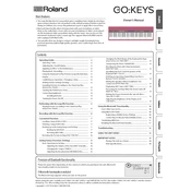 Roland GO KEYS 61KL manual cover