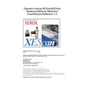 Xerox XEScan Reflection Plus Application manual cover