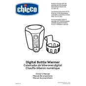 Chicco Digital Bottle Warmer Food Warmer manual cover