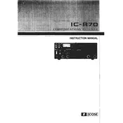 Icom IC-R70 Receiver manual cover