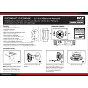 Pyle PLRGSW64BK Subwoofer manual cover