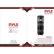 Pyle PBMSPG82 Speaker manual cover