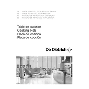 De Dietrich DTI703B Hob manual cover