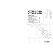 Casio CTK2090 Keyboard manual cover