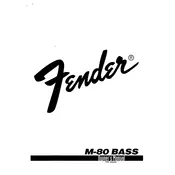 Fender M-80 Bass Combo 022-4200 Amplifier manual cover