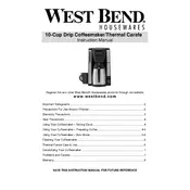 West Bend L5629A 56860 Coffee Maker manual cover