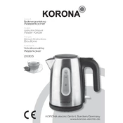 Korona 20305 Kettle manual cover