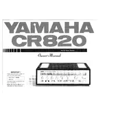 Yamaha CR820 Receiver manual cover