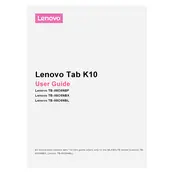 Lenovo TAB K10 TB-X6C6NBF Tablet manual cover