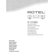 Rotel RC1572 MKII Amplifier manual cover