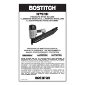 Bostitch N79RH Nailer manual cover