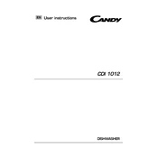 Candy CDI 1012 4-80 manual cover