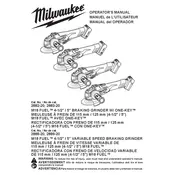 Milwaukee M18 Fuel 2882-20 Grinder manual cover