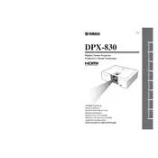 Yamaha DPX-830 Projector manual cover