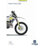 Husqvarna TE 250i 2019 Motorcycle manual cover