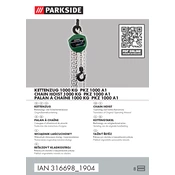 Parkside PKZ 1000 A1 39074059915 IAN 3166981904 Chain Hoist manual cover