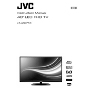 JVC LT-40E710 manual cover