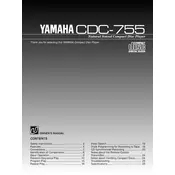 Yamaha CDC-755 Disc Player manual cover