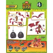 Mega Construx Mattel Breakout Beasts Blackheart GCK33 Construction Set manual cover