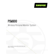 Shure PSM900 System manual cover