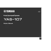 Yamaha YAS-107 Soundbar manual cover