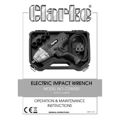 Clarke 6480280 CEW520 Electric Impact Wrench manual cover