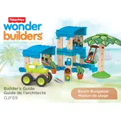 Fisher Price Mattel Wonder Builders Beach Bungalow GJF69 Toy manual cover