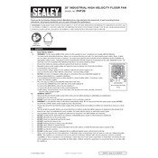 Sealey HVF20 Fan manual cover