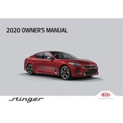 Kia Stinger 2020 Sedan manual cover