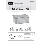 Keter 150 US GAL Storage manual cover