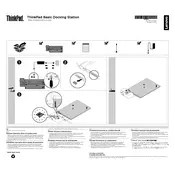 Lenovo ThinkPad Basic Dock manual cover