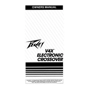 Peavey V4X Crossover manual cover