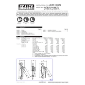 Sealey LH750.V3 Hoist manual cover