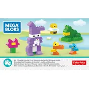 Mega Bloks Mattel My Friendly Garden FFG31 Construction Set manual cover