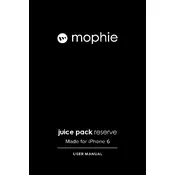 Mophie iPhone 6 Juice Pack Reserve Battery Case manual cover