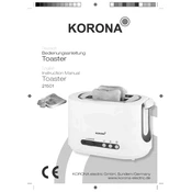 Korona 21501 Toaster manual cover