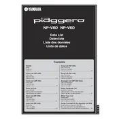 Yamaha NP-V60 Keyboard manual cover