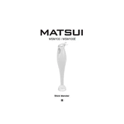 Matsui MSM100 manual cover