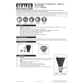 Sealey VS7104 Funnel manual cover