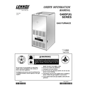 Lennox G40DF(X) manual cover