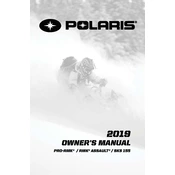 Polaris 600 Pro RMK 155, 800 Pro manual cover