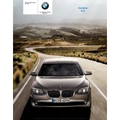 BMW 750i Sedan 7 Series 2010 manual cover