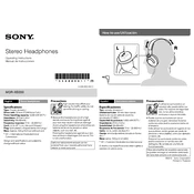 Sony MDR-XB200 manual cover